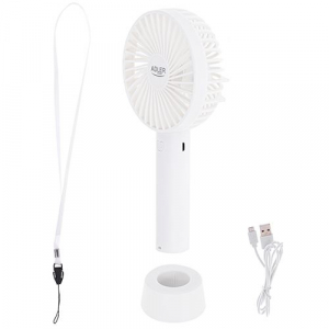 Adler AD 7331w hordozható mini ventilátor fehér
